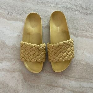 Loeffler Randall Women's Tan Slide Sandals